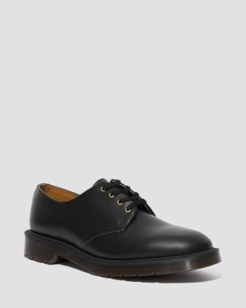 Dr Martens Smiths Vintage Smooth Leather Oxfordky Panske Čierne | 0852-JGWST